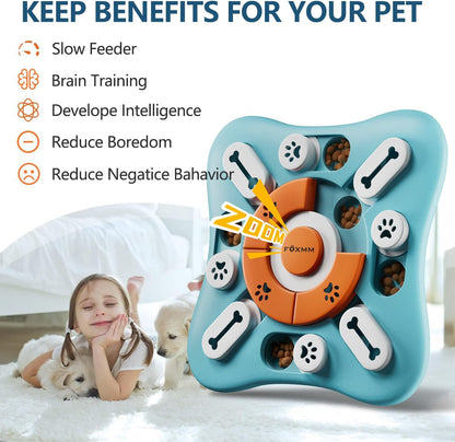 FOXMM Interactive Dog Treat Puzzle Toy