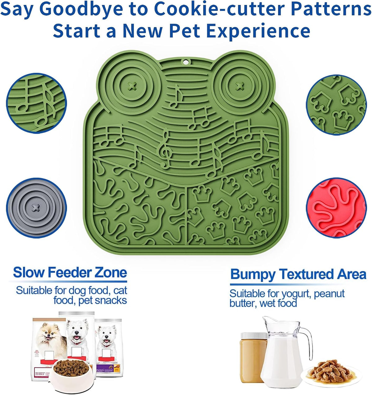 LPFALASAT Frog Lick Mats 3-Pack
