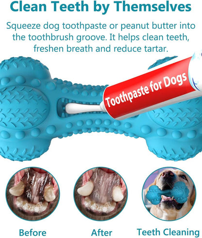 SCHITEC Squeaky Rubber Bone Chew Toy