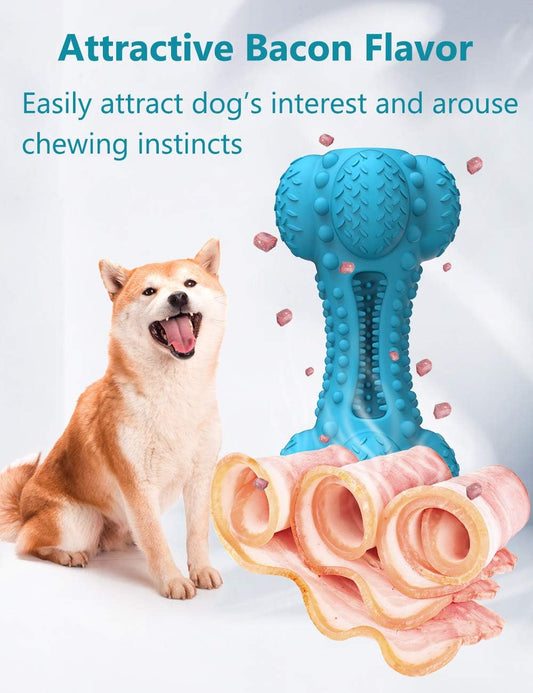 SCHITEC Squeaky Rubber Bone Chew Toy