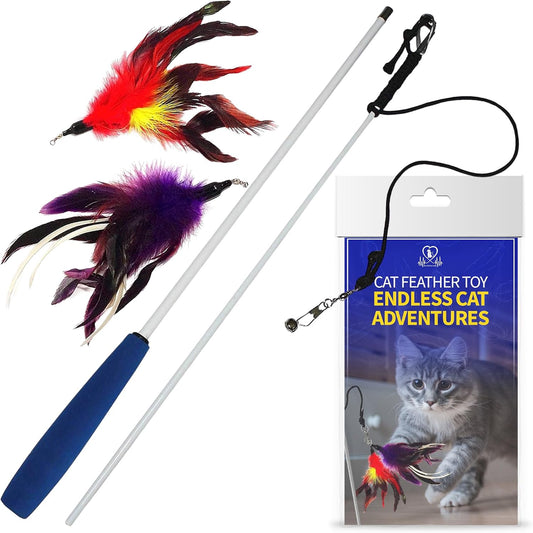 Pet Fit For Life Interactive Cat Wand Toy 2-Pack