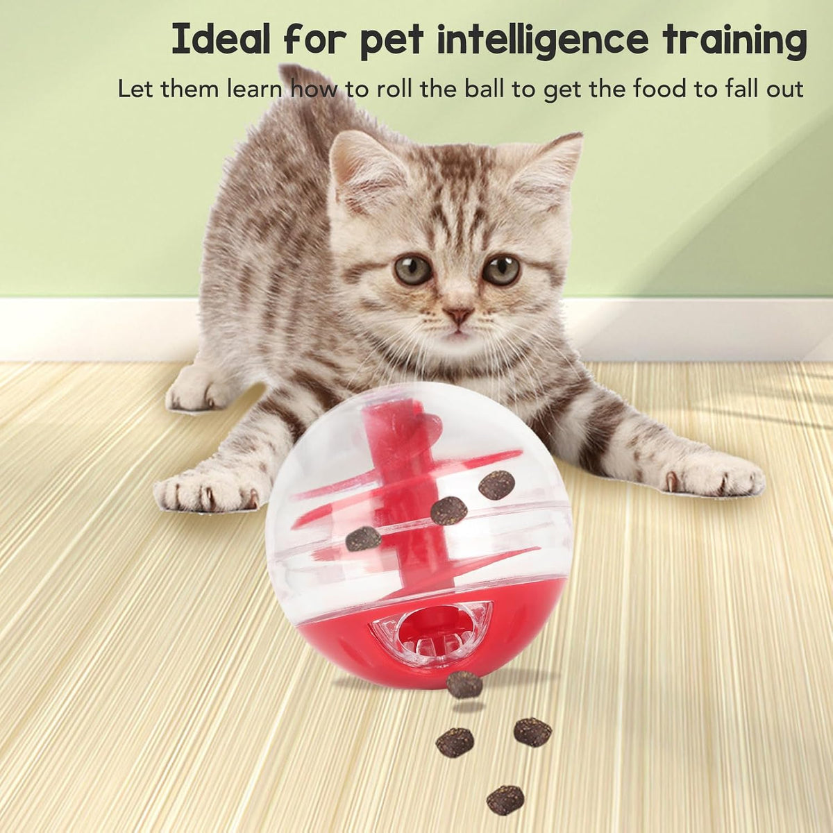 TITA-DONG Interactive Cat Treat Puzzle Ball