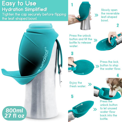 LumoLeaf Portable Dog Water Bottle