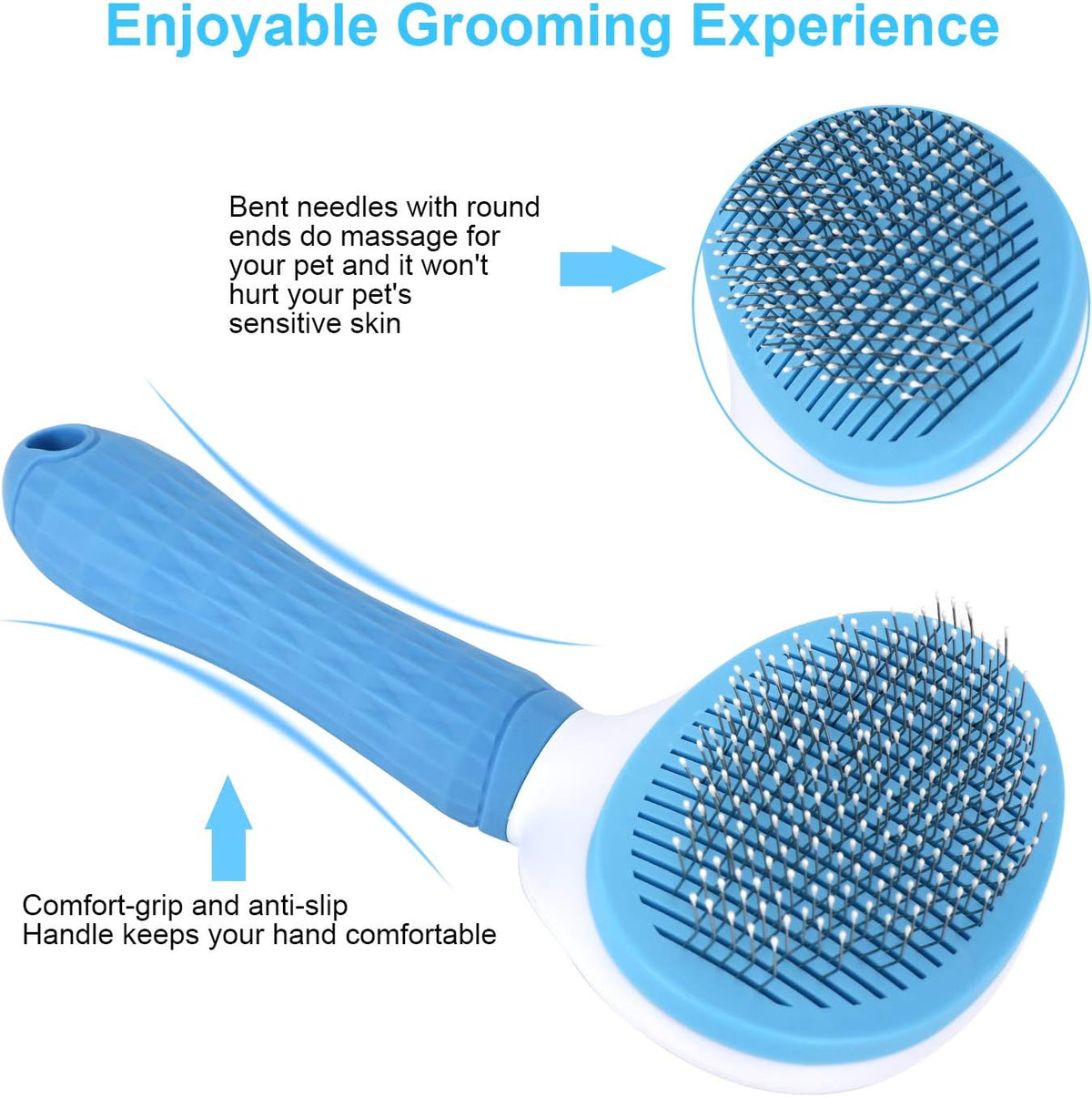 Depets Self-Cleaning Slicker Brush