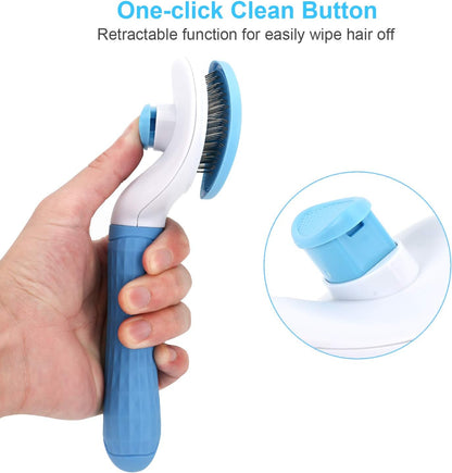 Depets Self-Cleaning Slicker Brush