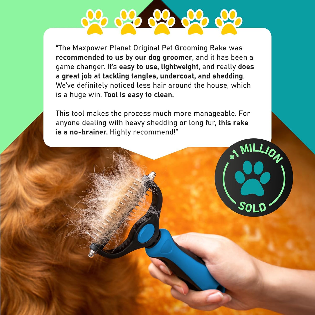 Maxpower Planet Dog Grooming Rake