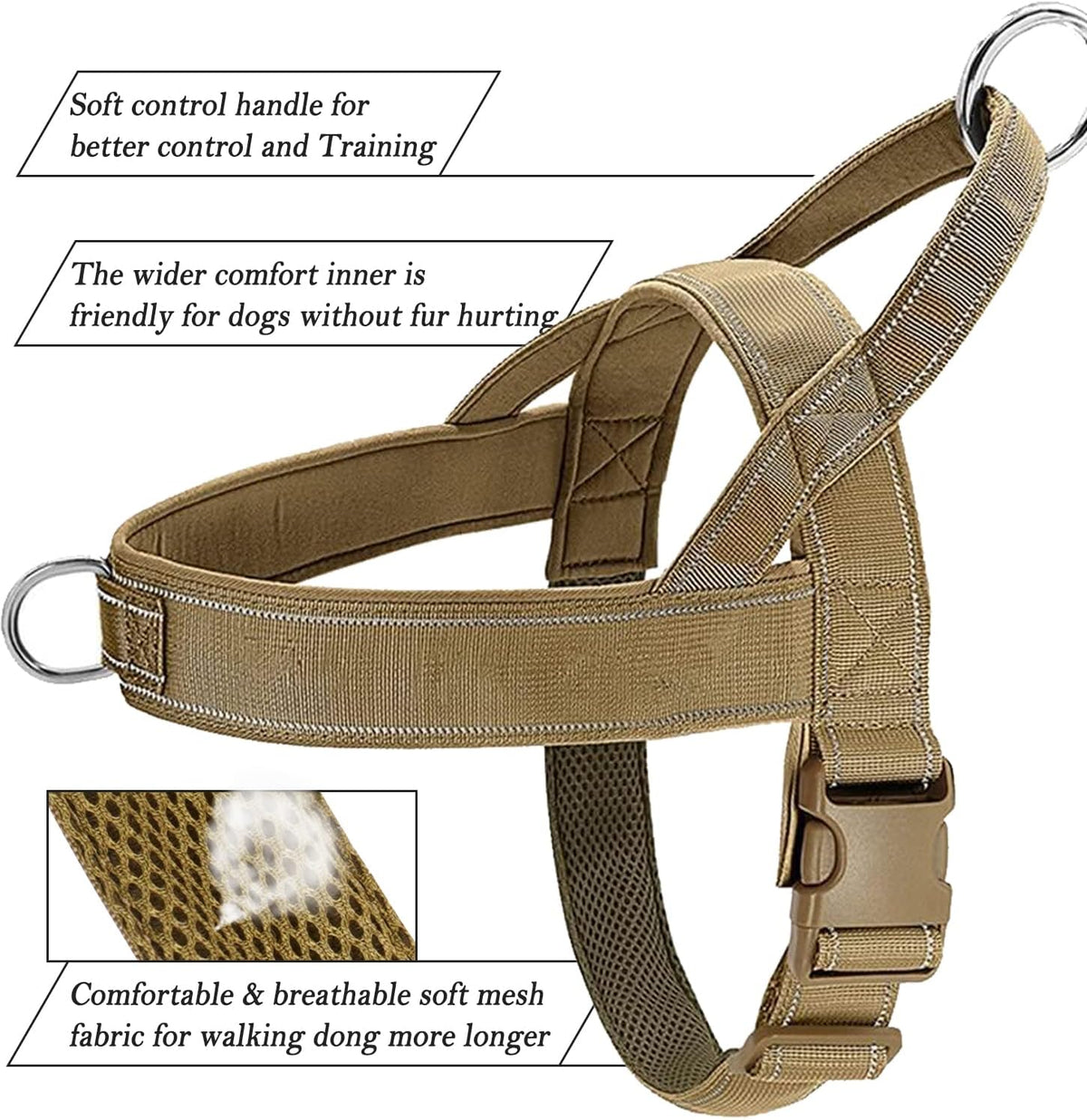 No-Pull Reflective Dog Harness