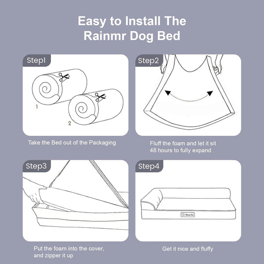 Rainmr Washable Pet Bed