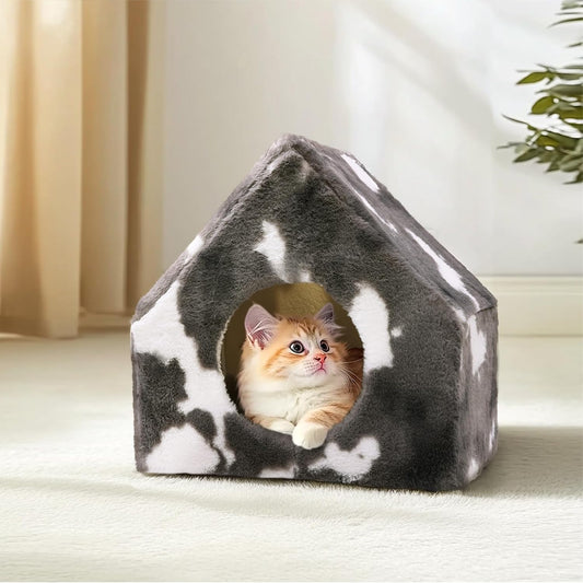 ComSaf Plush Cat Cave Bed